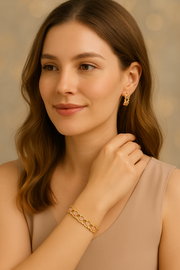 Blush Radiance Gold Bracelet for women - Rivyah